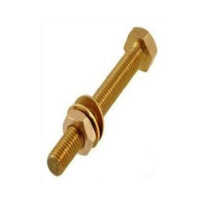 Hexagonal Brass Fastner - Color: Golden