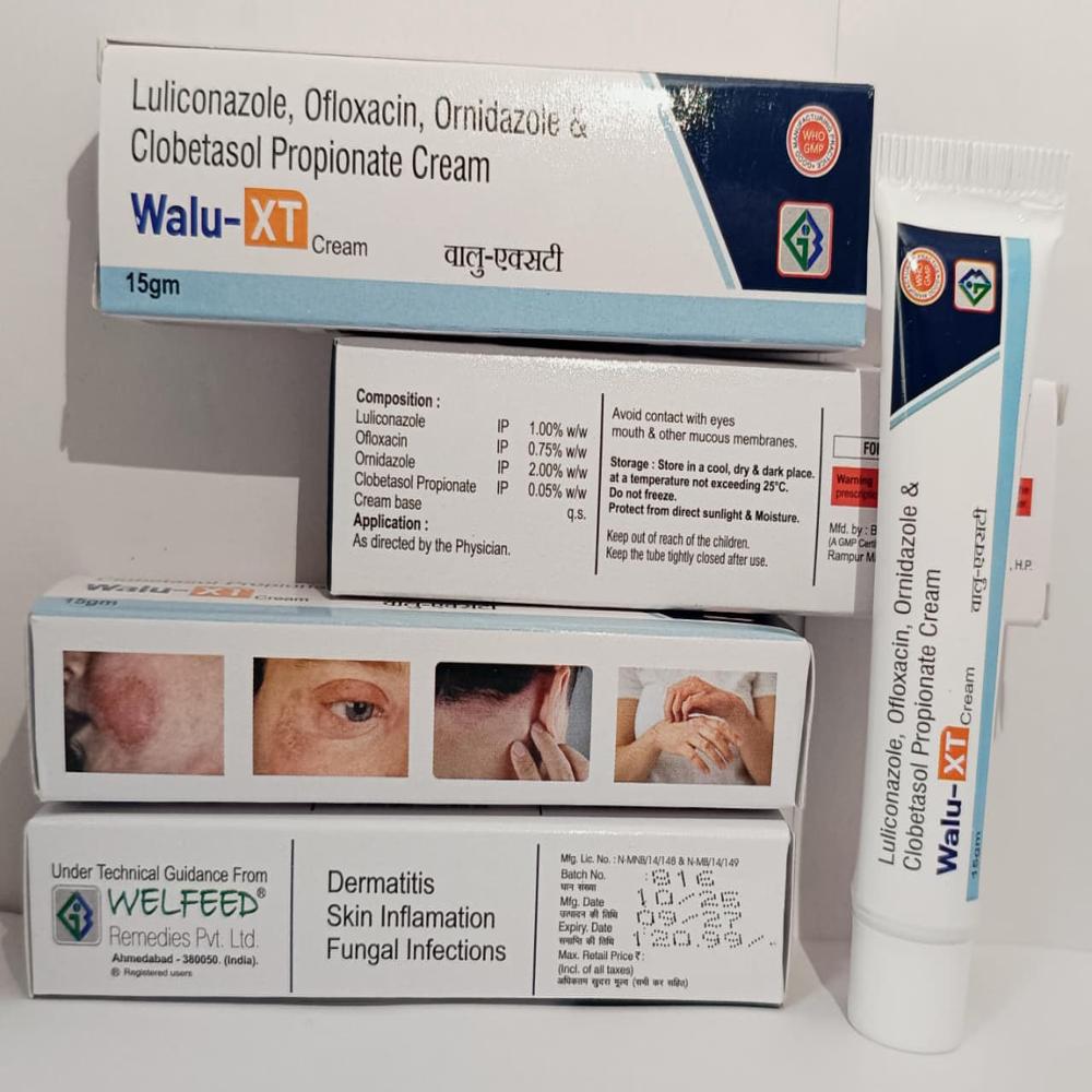 Luliconazole, Ofloxacin, Ornidazole Cream