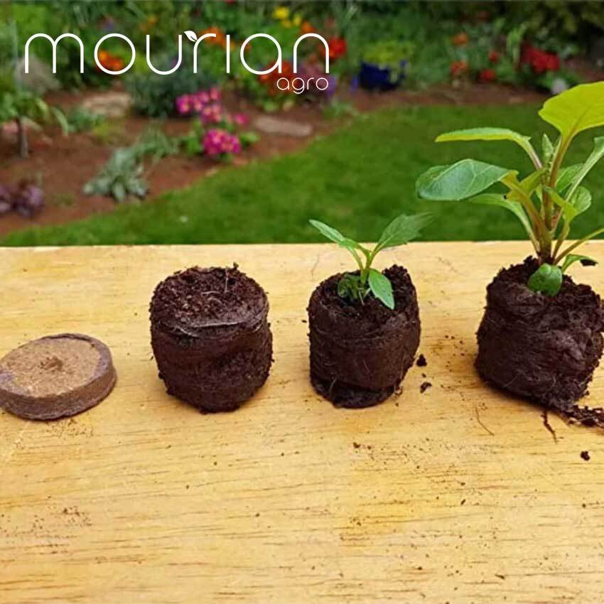 Cocopeat Disk - Color: Dark Brown