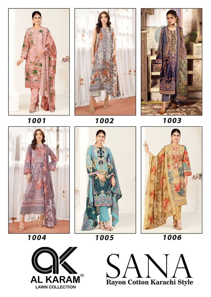 Alkaram Sana Vol-1 Karachi Dress Material