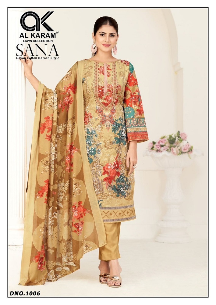 Alkaram Sana Vol-1 Karachi Dress Material