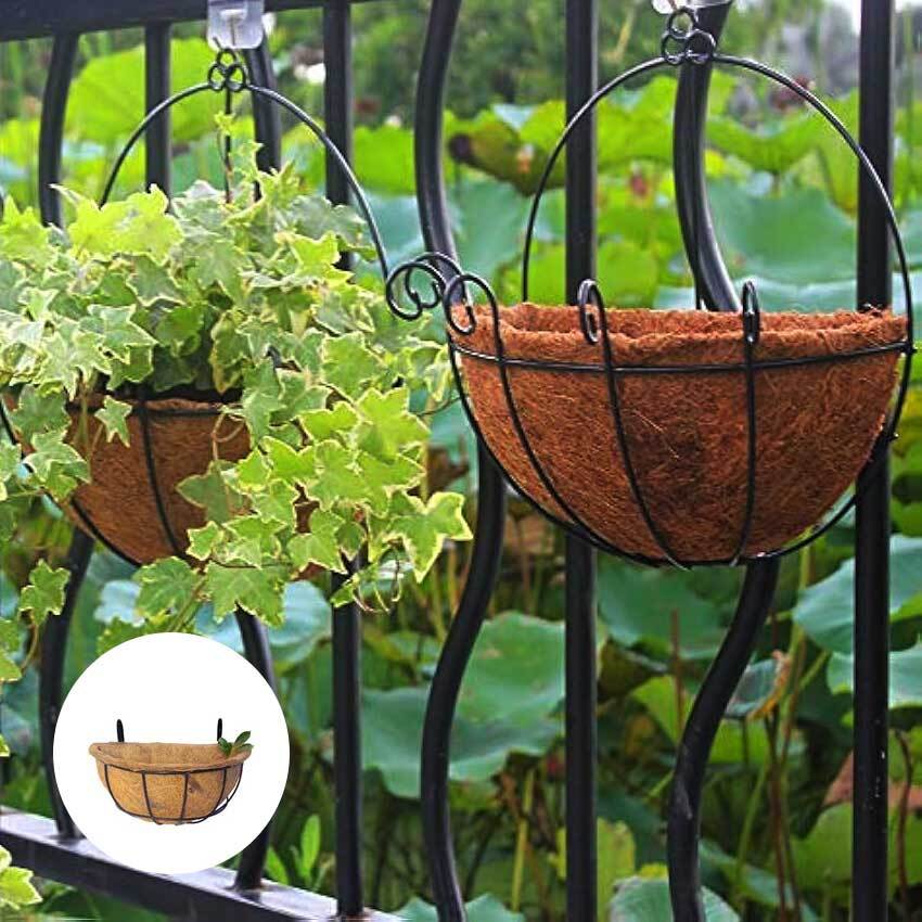 Coco Wall Hanging Baskets - Color: Brown