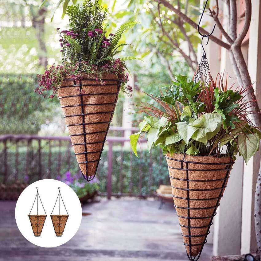 Coco Conical Liner And Hangers - Color: Brown