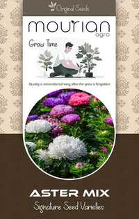 Aster Mix Organic Seeds - Color: Brown