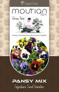 Pansy Mix Organic Seeds - Color: Brown