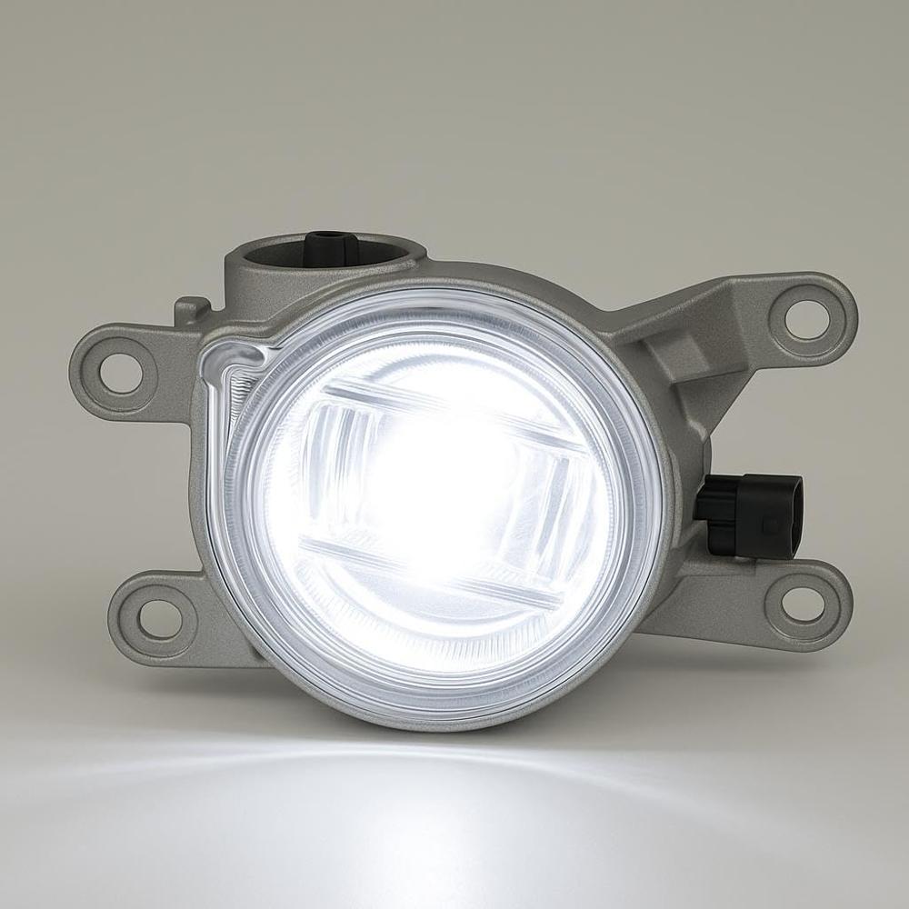 K D Led Fog Lamp Set For Tayata Innova Hycross Complete Kit With Wiring, Brackets, 2023-now