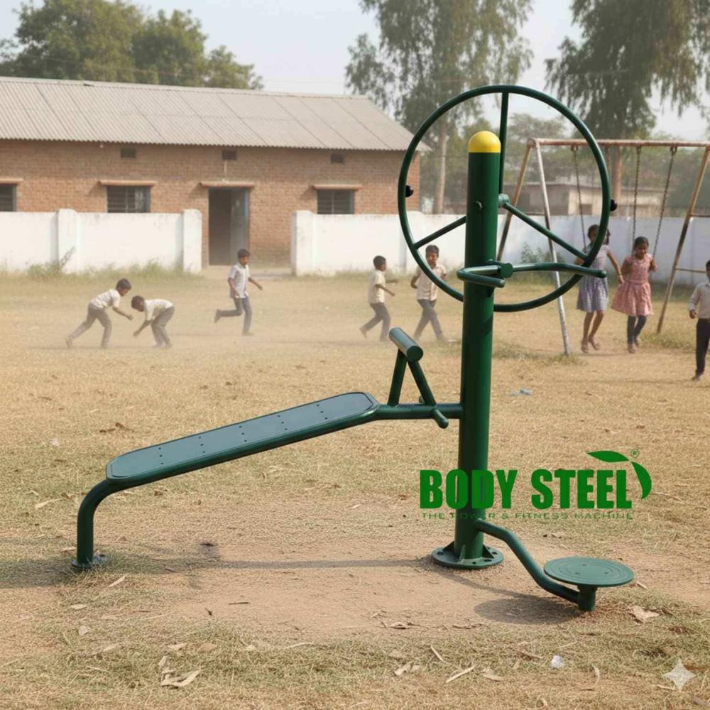 Sit Up Bench Arm Wheel Twister Open Gym Equipment