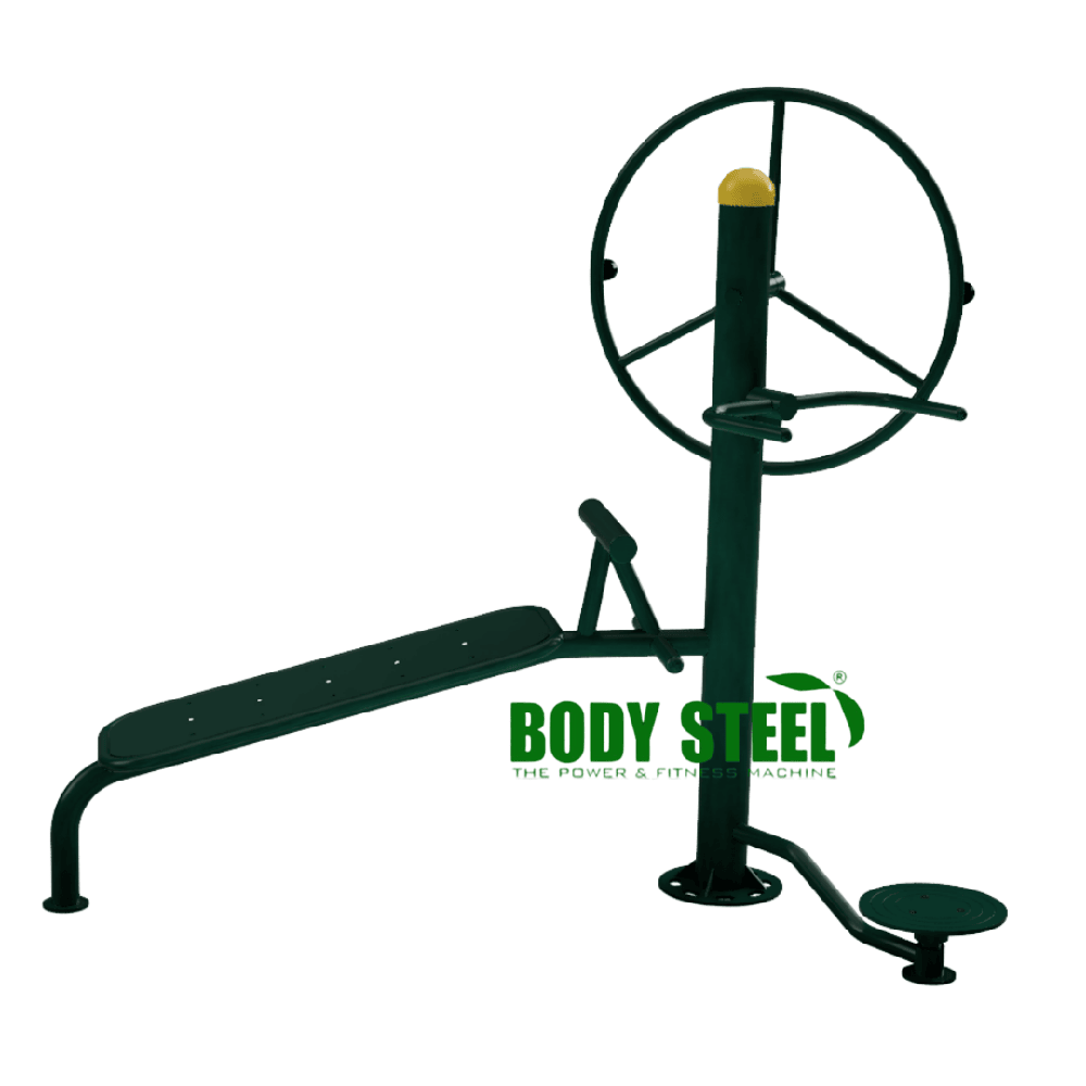 Sit UP Bench Arm Wheel Twister Open Gym Equipment
