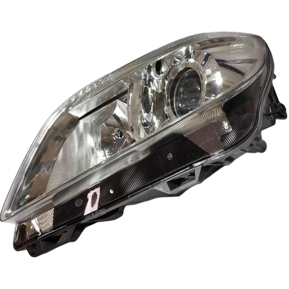 K D Headlight For Skoda With Projector, 2008-2016 (White) - Body Material: Plastic