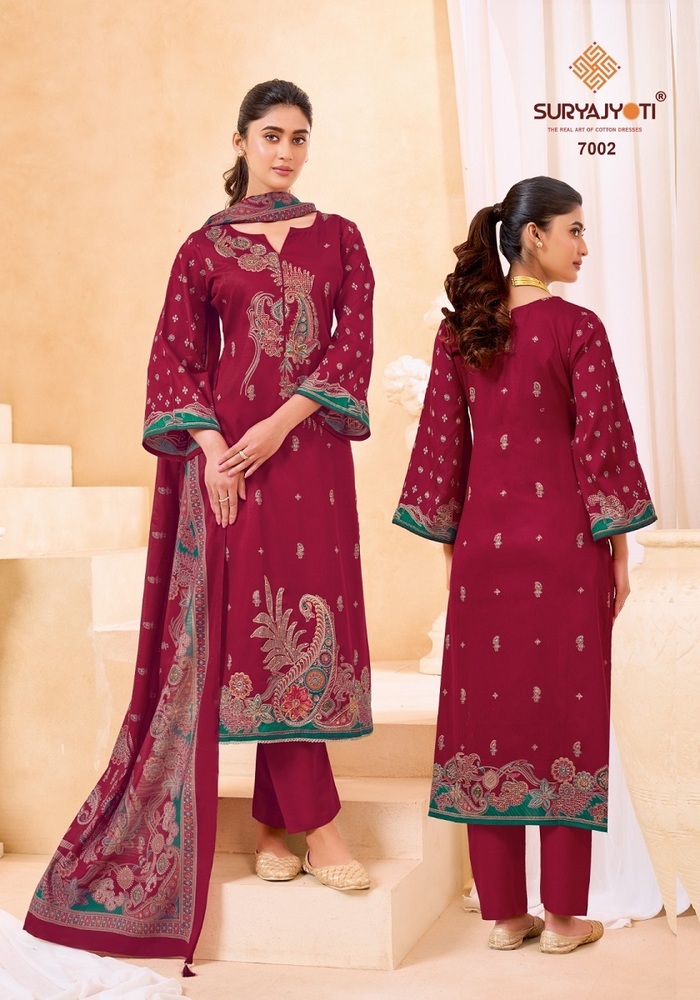 Suryajyoti Kaara Advance Vol-7  Dress Material