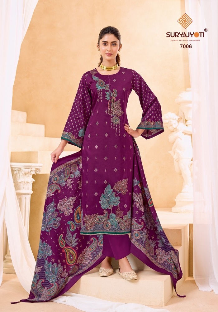 Suryajyoti Kaara Advance Vol-7  Dress Material