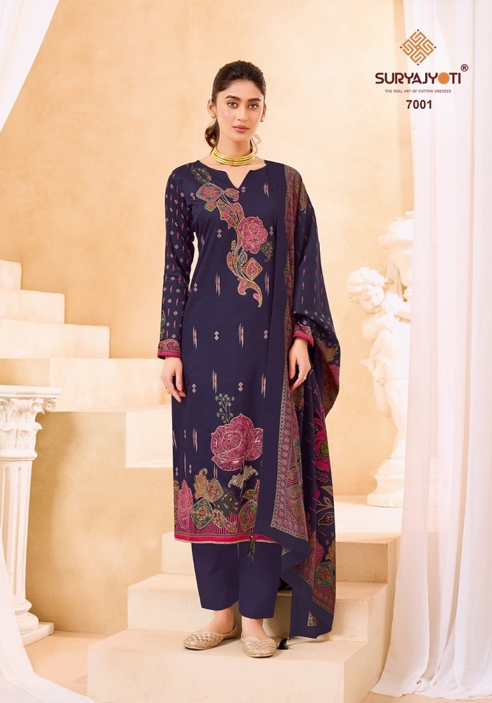 Suryajyoti Kaara Advance Vol-7  Dress Material