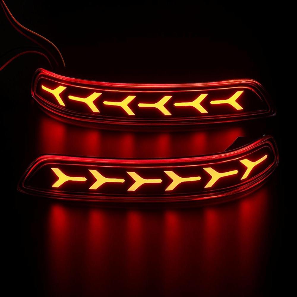 K D LED Bumper Reflector Lights for Innova Crysta 2016-NOW