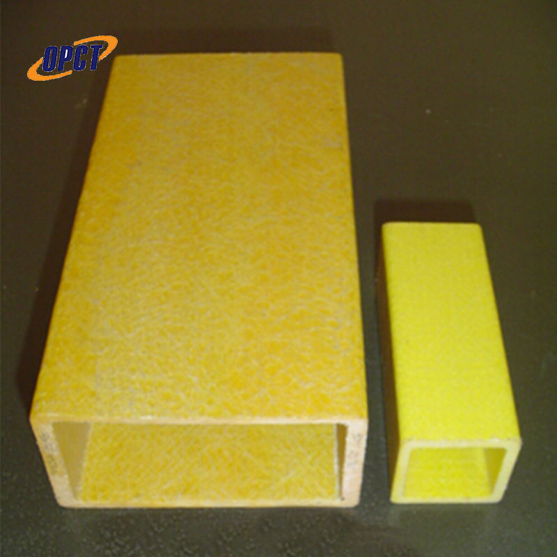 High-Strength Frp Rectangular Tube - Color: Yellow