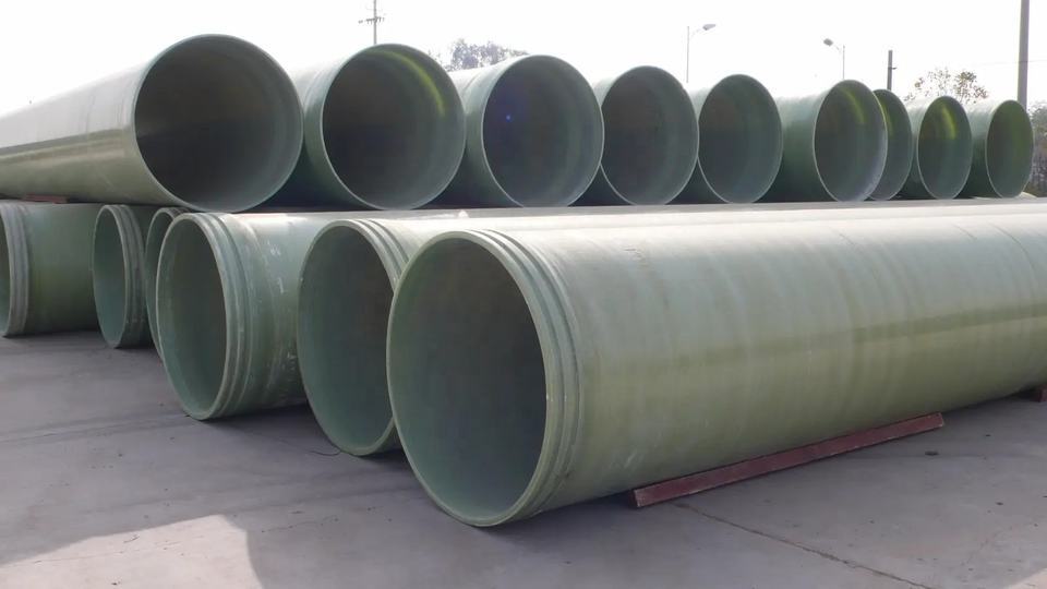 Frp Grp Fiberglass Drainage Pipe - Color: Green