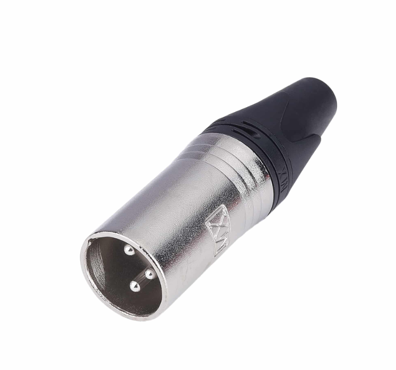 Mx -Pin Mic Male Xlr Connector - Color: Black