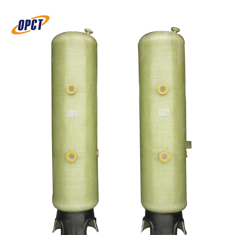 Chemical Storage Vertical Water Softener Frp Tank - Color: Green