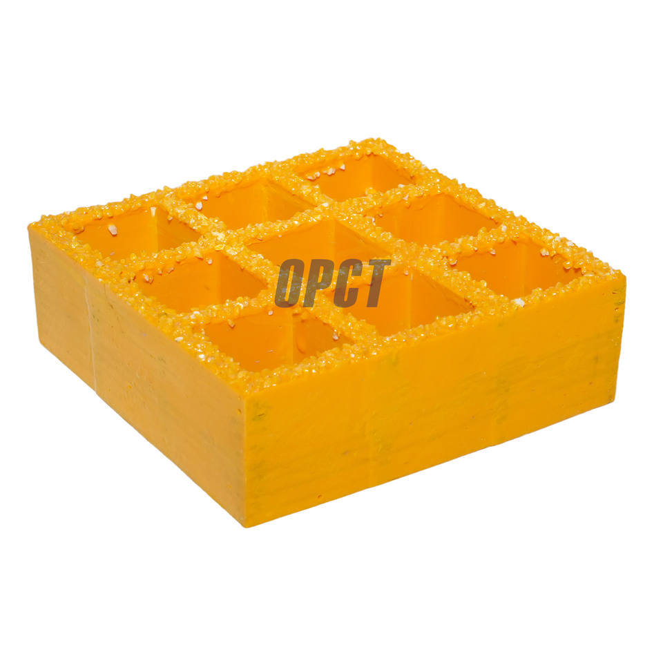 Frp Fiberglass Panel Molded Floor Grating - Color: Yellow