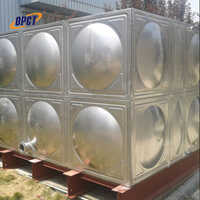 Ss304 Bolted Water Storage Tank - Color: Silver