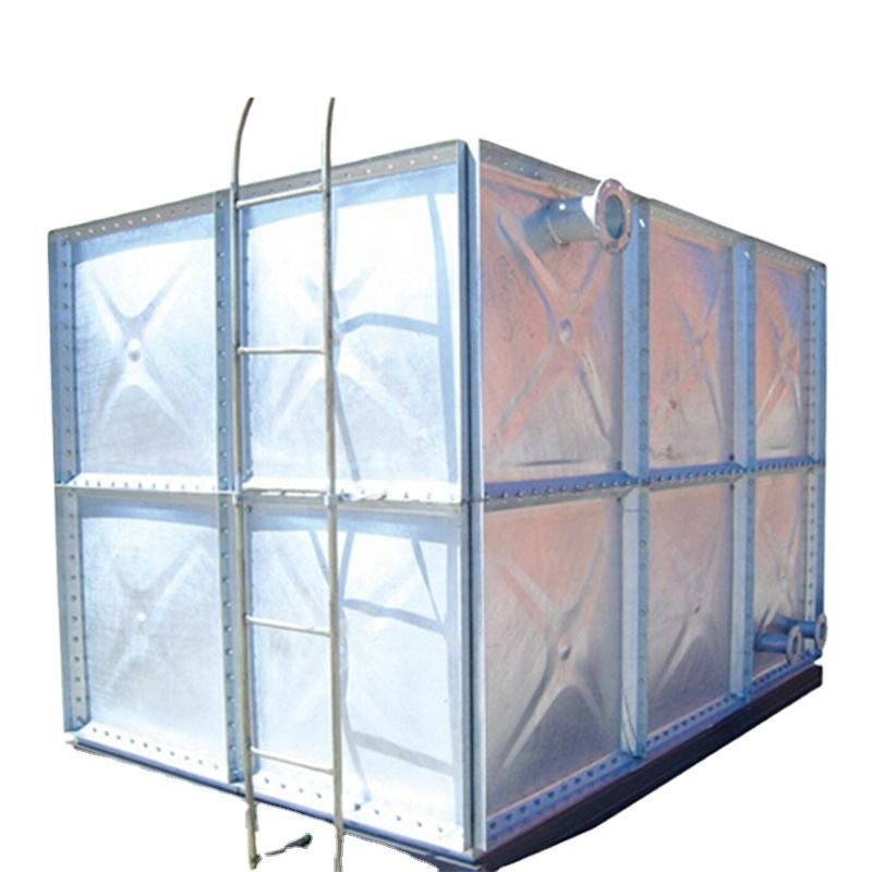 Hot Dipped Galvanized Water Tank - Color: Silver