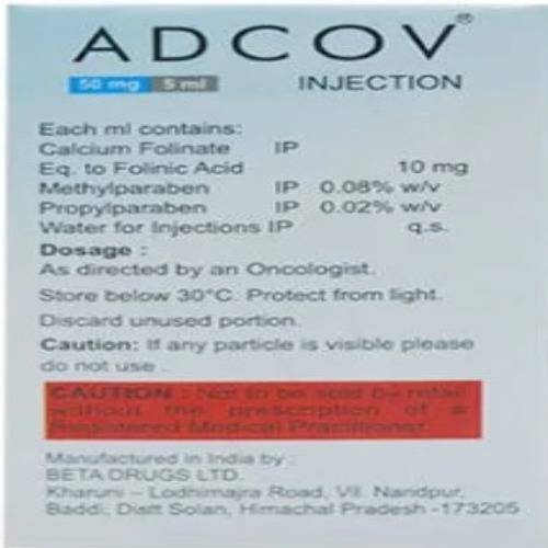 Adcov 50 Mg Injection - Physical Form: Liquid