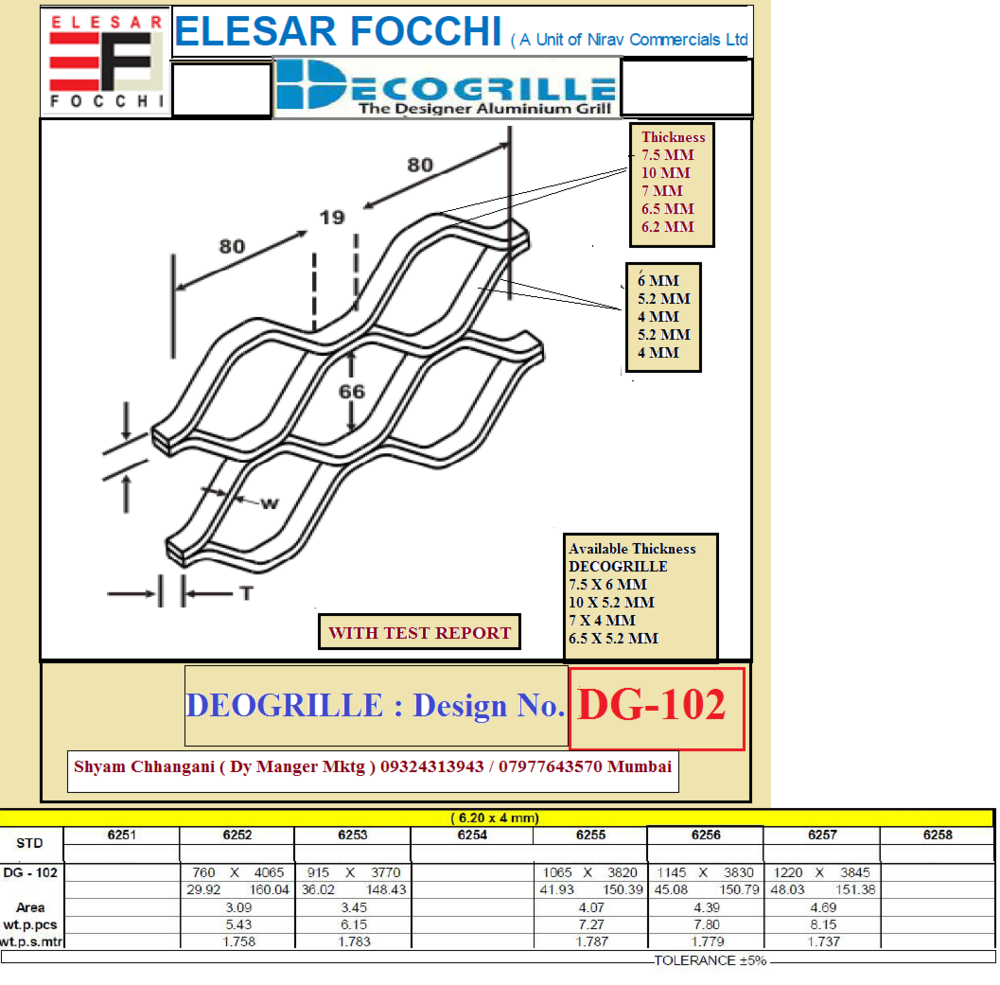 Decogrille aluminium