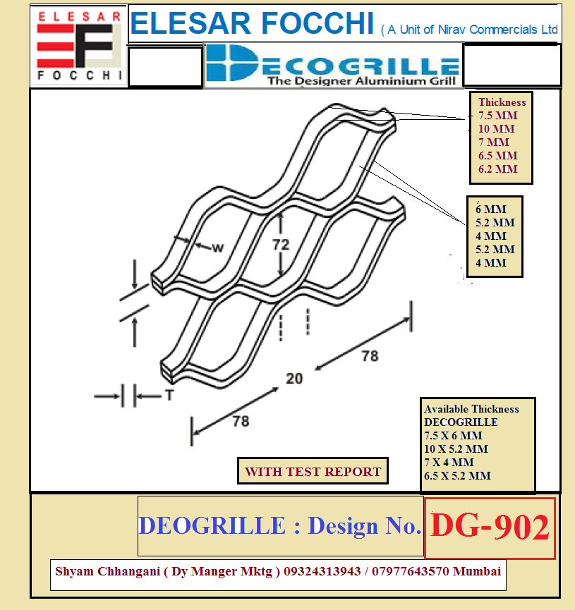 Decogrille aluminium