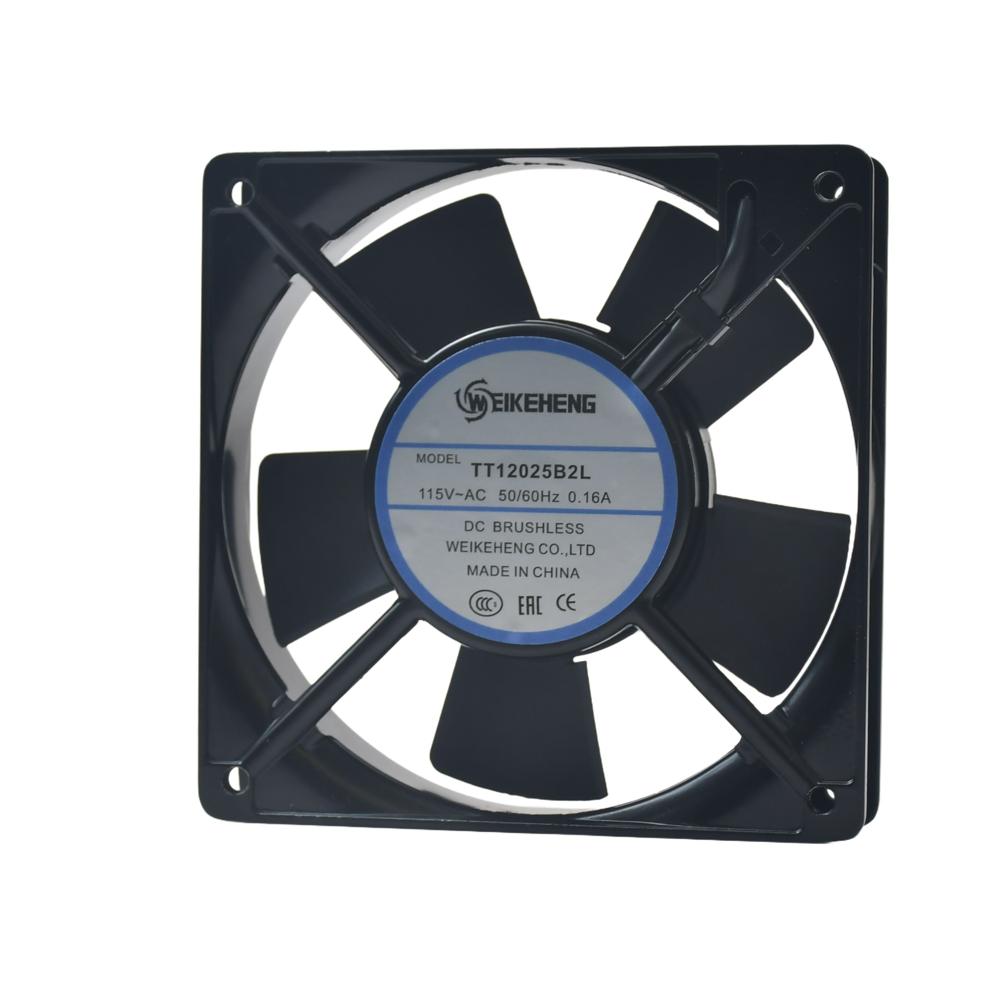 WEIKENHENG TT12025B2L 115V AC 0.16A Server Chassis Ball Bearing 3000rpm Axial Cooling Fan 