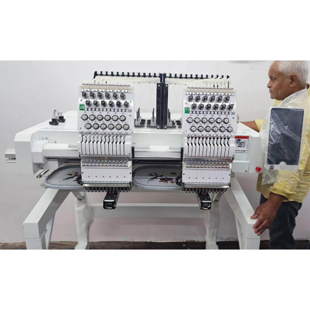 Double Head Computerized Embroidery Machine - Power: 220 Volt (V)