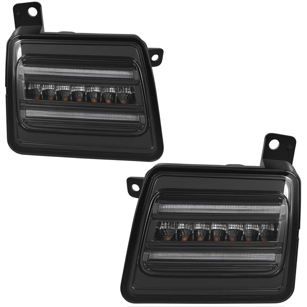 K D Front Fender DRL LED With Matrix Indicator Light For Mahindra Thar (2020-Onwards) SET