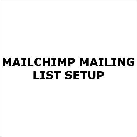Mailchimp Mailing List Setup