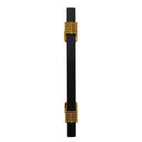 4 Inch Black Gold Square Pipe Handle - Application: Doors / Cabinets / Windows