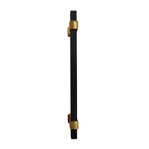  Square Pipe Handle 8 Inch Black Gold