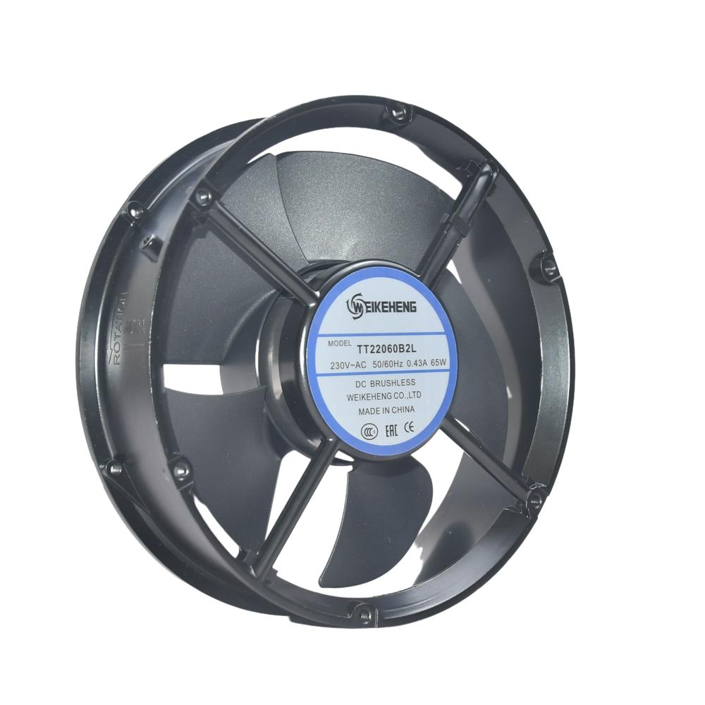 WEIKENHENG TT22060B2L 230V AC 17251mm Axial Ball Bearing Mute Fan with 65W Industrial Fan