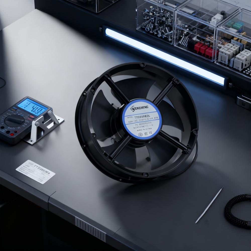 WEIKENHENG TT22060B2L 230V AC 17251mm Axial Ball Bearing Mute Fan with 65W Industrial Fan 