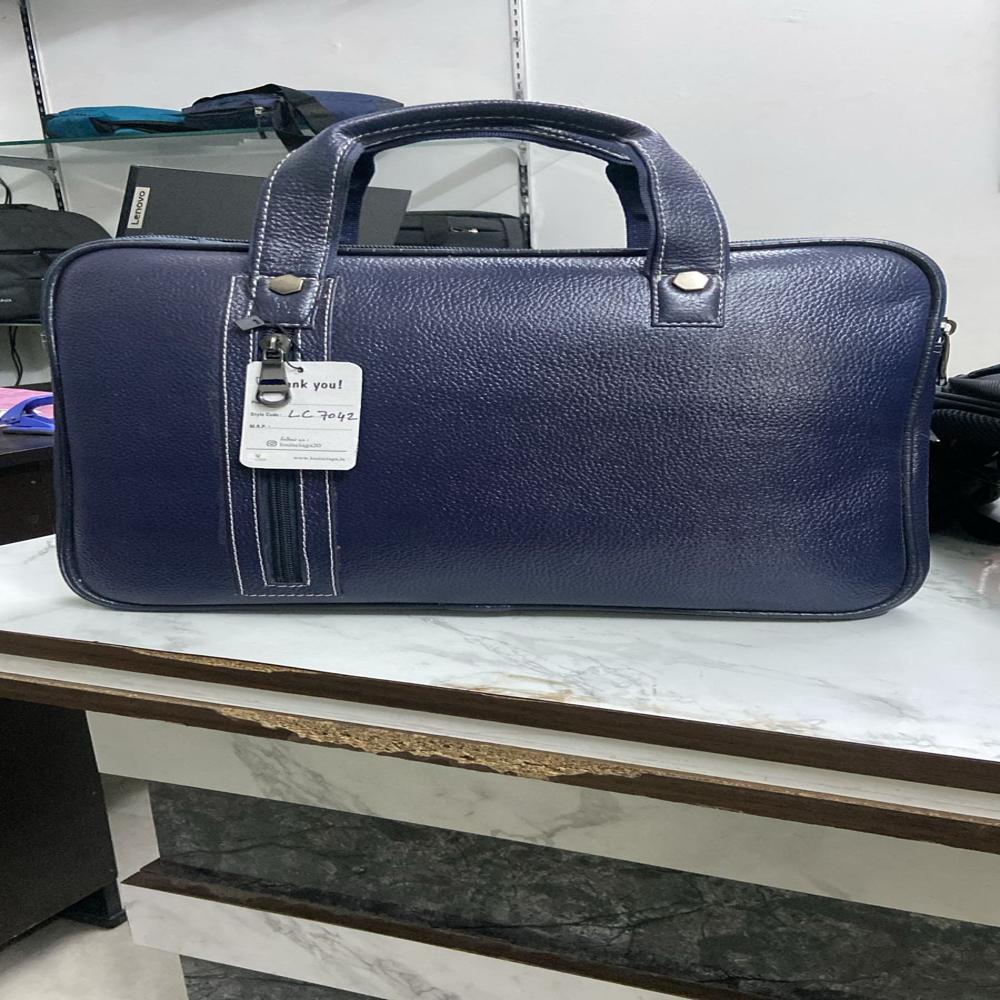 Blue Pure Leather Bags