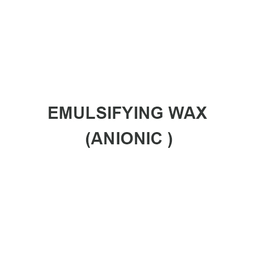 EMULSIFYING WAX (ANIONIC )