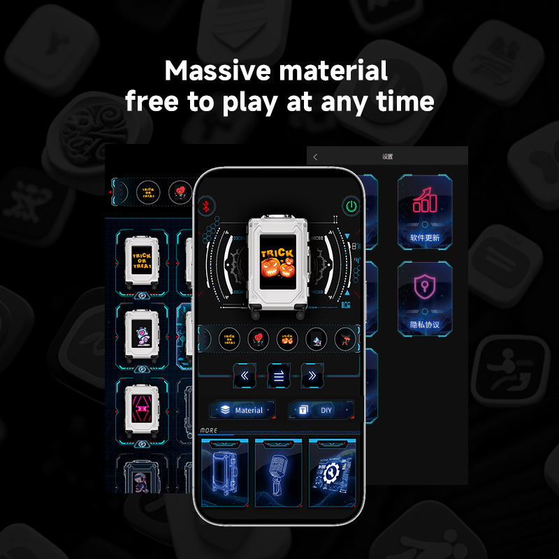 Luxury Smart Suitcase with App Controlled LED Display | Lightweight Waterproof Travel Trolley