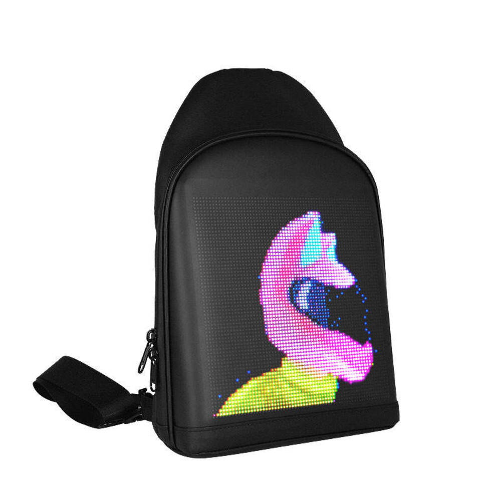 Smart Bluetooth LED Display Backpack | Programmable Advertising Bag for Men & Women | Waterproof USB Charging Travel Bag
