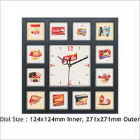 Rectangle Wall Clock - Color: Black