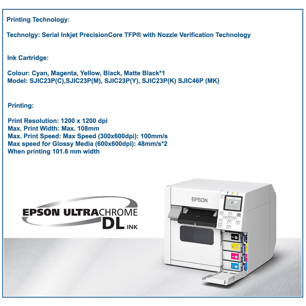 Epson Color Label Printer - Automatic Grade: Semi-automatic