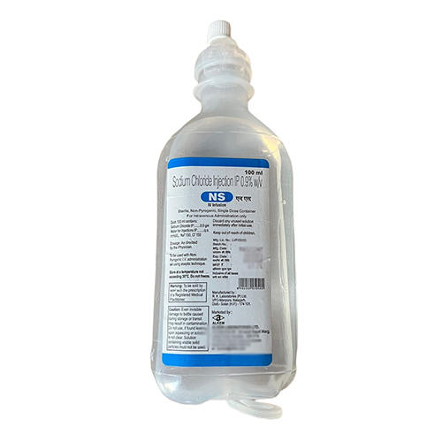 100 Ml Sodium Chloride Injection Ip - Drug Type: General Medicines