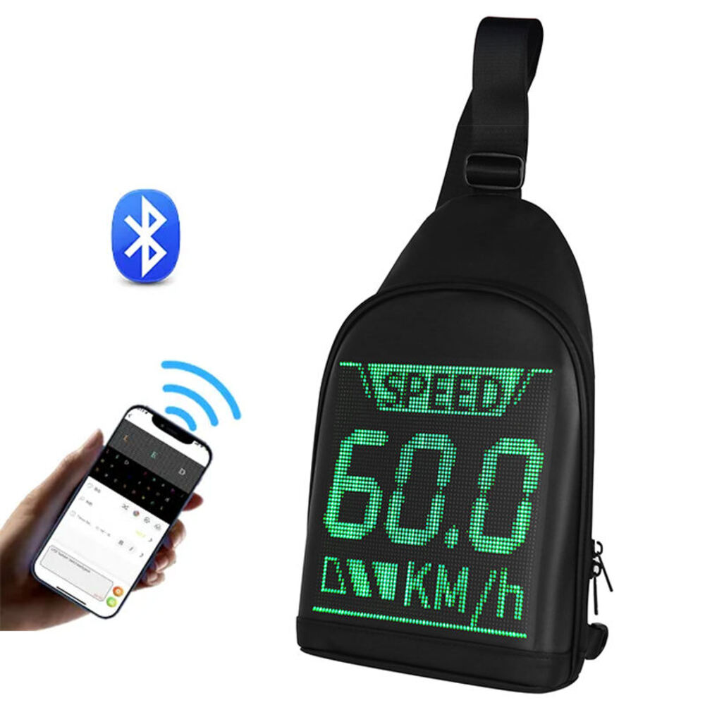 Bluetooth LED Display Bag | Digital Advertising Backpack with Power Bank Support | Anti-Theft & Waterproof Design