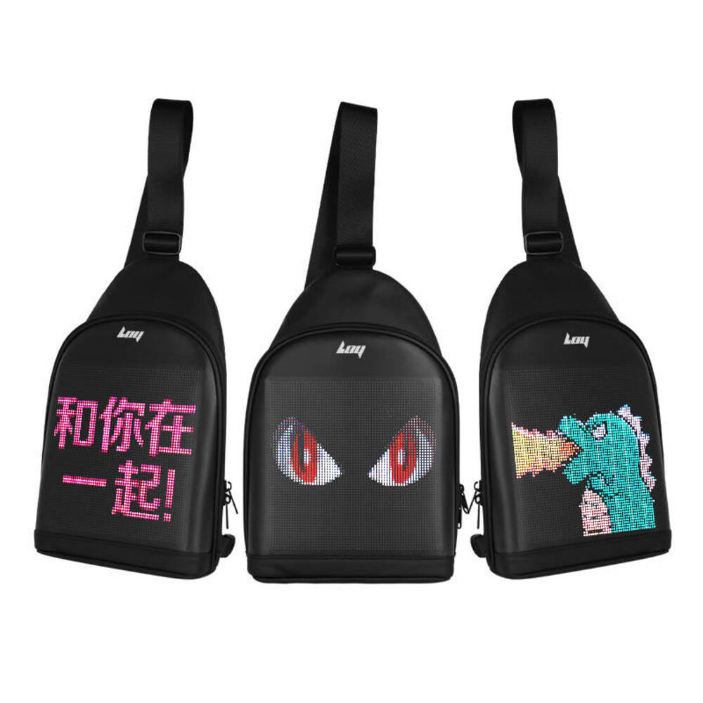 Creative LED Backpack with Bluetooth Control | Customizable Display Bag for Outdoor Promotion, Cycling & Daily Use