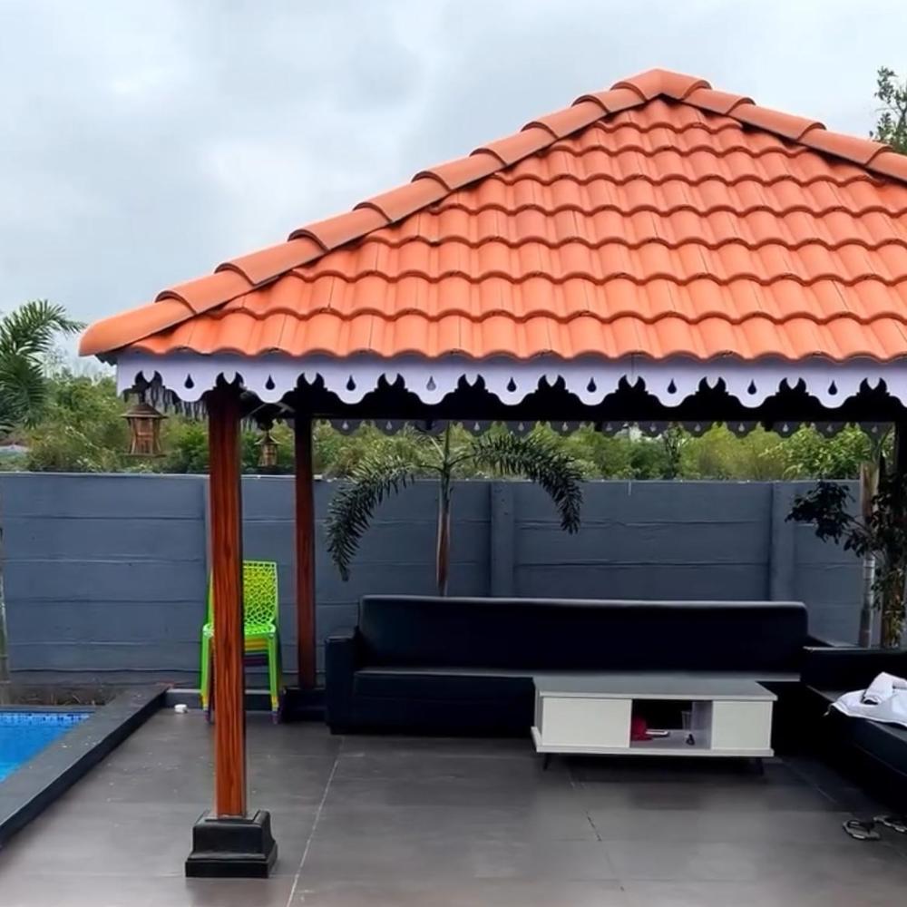 Roofing Elevation Designer Border Patti - Color: White