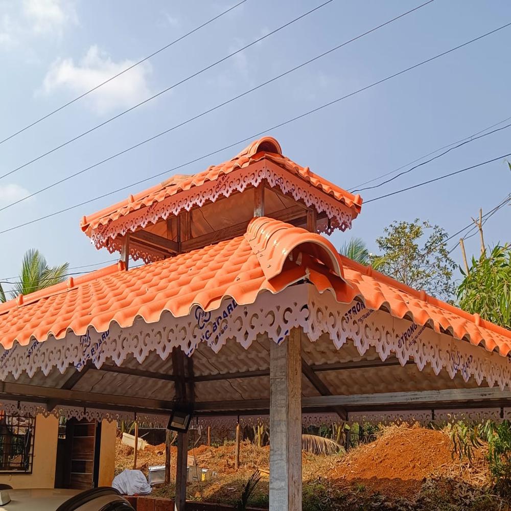 Roofing Elevation Designer Border Patti - Color: White