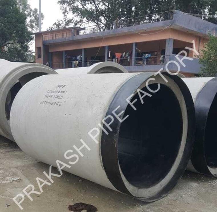 HDPE से लेपित RCC जैकिंग पाइप