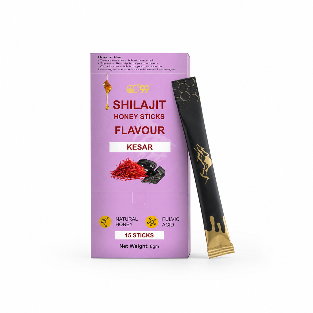 Himalayan Shilajit Honey Sticks Kesar Flavour - Grade: Food