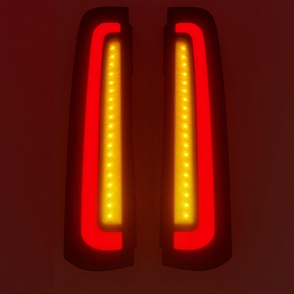 K D Pillar Light For Mahindra Scorpio S2/S10/S11 (All S Variants) (Pair) LED (BLACK SMOKY)