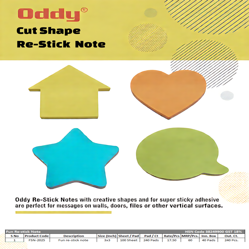 Fun Re Stick Note - Shape: 4 Shape